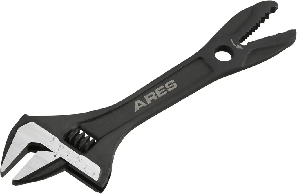 ARES 8-Inch Thin Head Adjustable Alligator Wrench