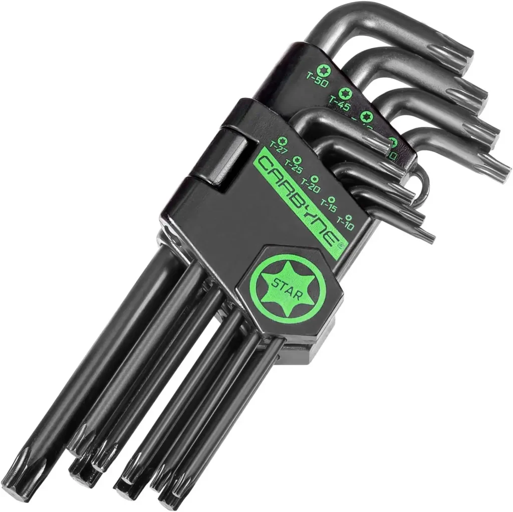 Carbyne 9-Piece Long Arm Torx Wrench Set