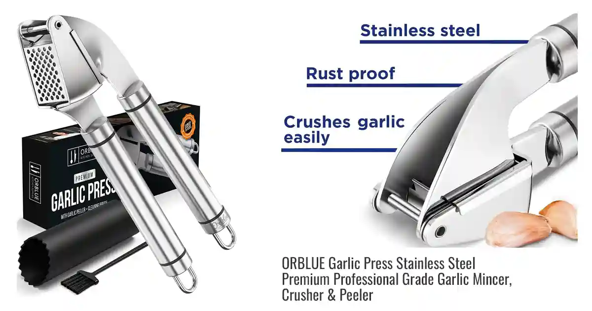 Garlic Press - Stainless steel - Daily Life Tools