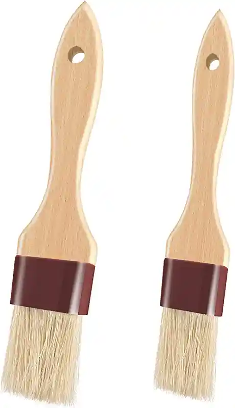 Pastry Brushes for Baking Basting Brush with Boar Bristles and Beech Hardwood Handles Culinary Oil Brush