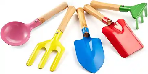 5-Piece-8-inch-Kids-Gardening-Tools-Spoon-Fork-Trowel-Rake-Shovel-for-Children