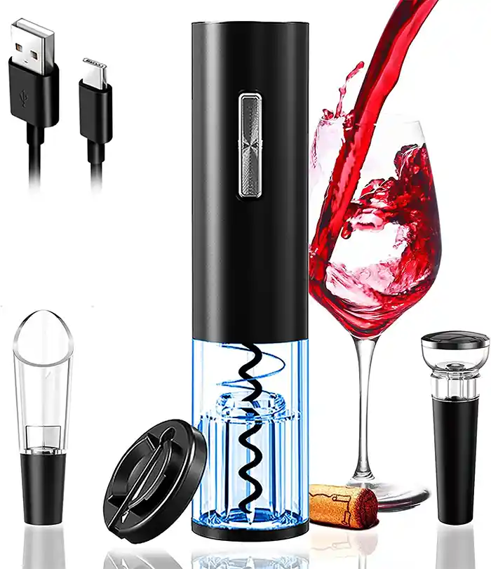 Electric-Wine-Opener-Set-Rechargeable-Automatic-Wine-Corkscrew-Remover-Kit