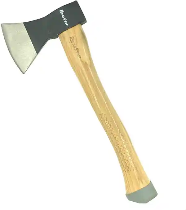 BRUFER 203651-3 Hatchet Axe with Genuine Hickory Wood Handle 600g 21oz