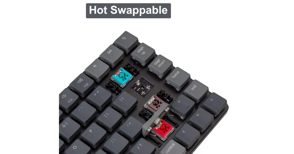 Ultra-Slim Wireless Hot swappable Mechanical Keyboard