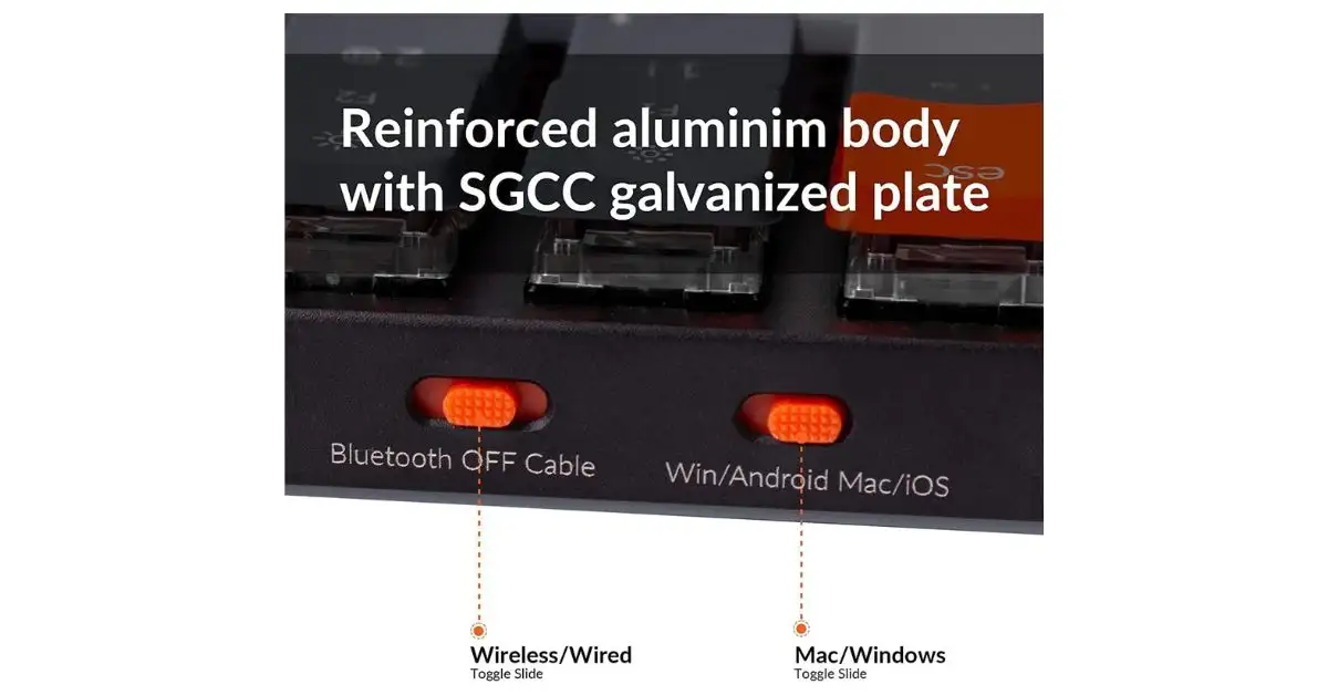 reinforced aluminim body with sgcc galvanized plate