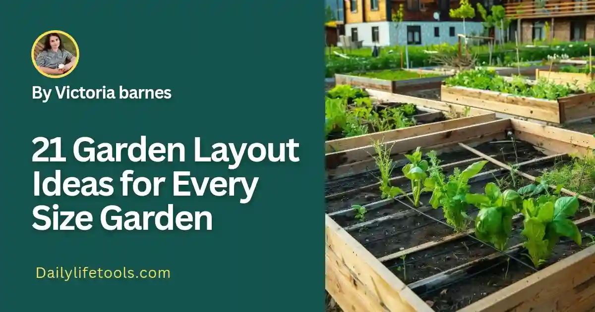 Various garden layouts and design ideas for different garden sizes