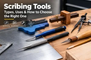 Different types of scribing tools for metalworking and woodworking