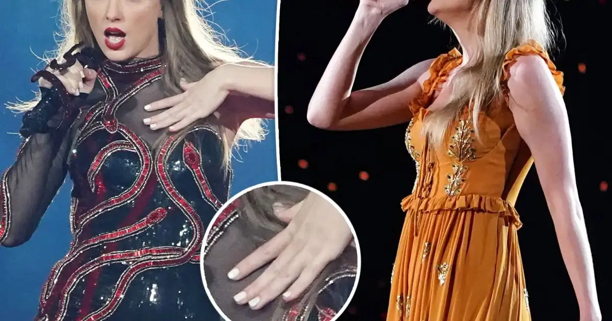 Taylor Swift's Glittery Birthday Nails Double as a Holiday Mani