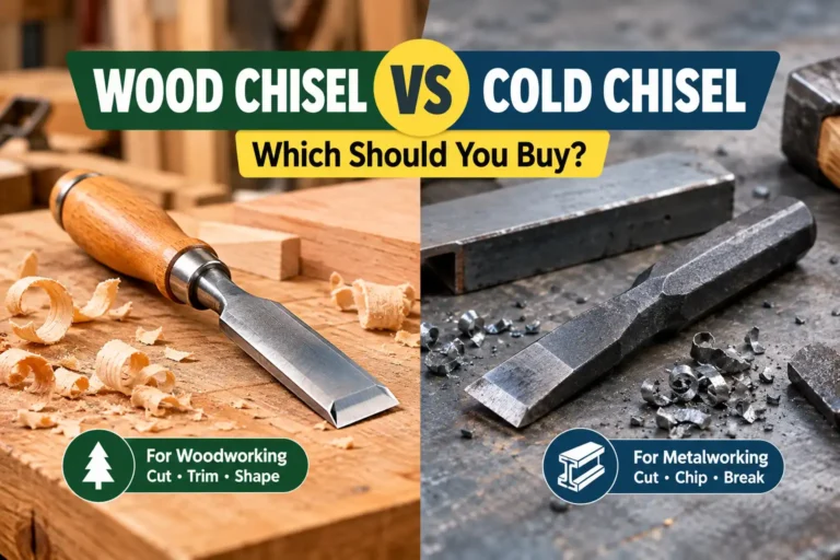 Wood chisel vs cold chisel for woodworking and metalworking