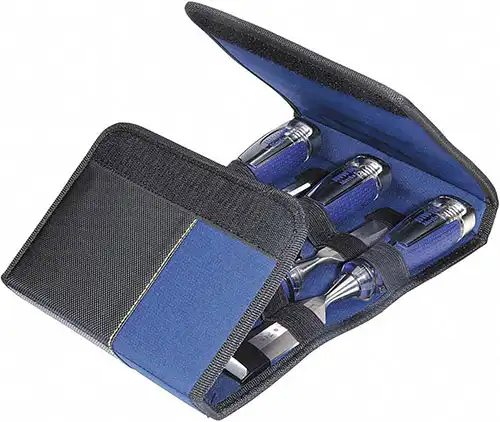 IRWIN Marples Chisel Set with Wallet, High-Impact, 5-Piece