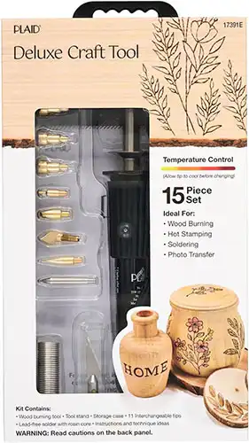 Plaid Decorative 15 pc Wood Burning Set