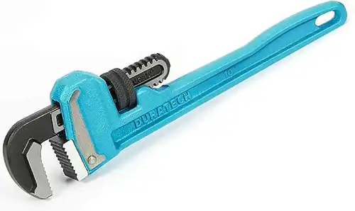 DURATECH 10-Inch Heavy Duty Pipe Wrench, Adjustable Plumbing Wrench