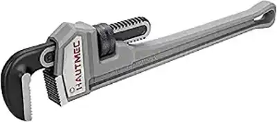 HAUTMEC 18-Inch Aluminum Straight Adjustable Pipe Wrench