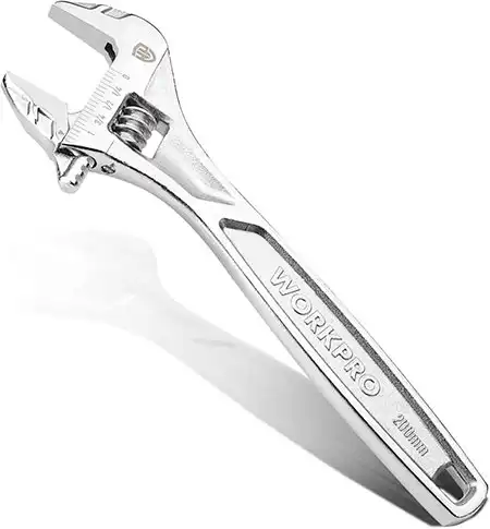 WORKPRO Adjustable Wrench, 8-inch Heavy Duty Spanner