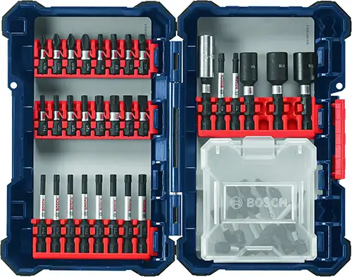 BOSCH SDMS40 40-Piece Assorted Impact Tough Screwdriving Custom Case System Set for Screwdriving Applications