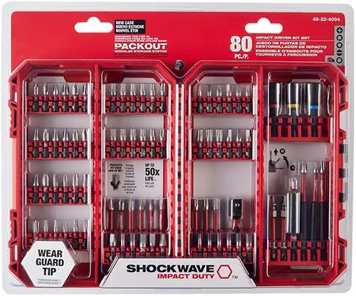 Milwaukee Shockwave Impact Duty Driver Bit Set - 80 PC X3
