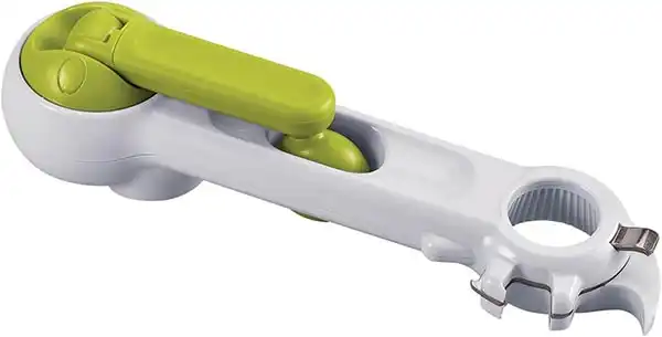 6 in 1 Can Opener Crafted With 100% Durable Plastic and Metal