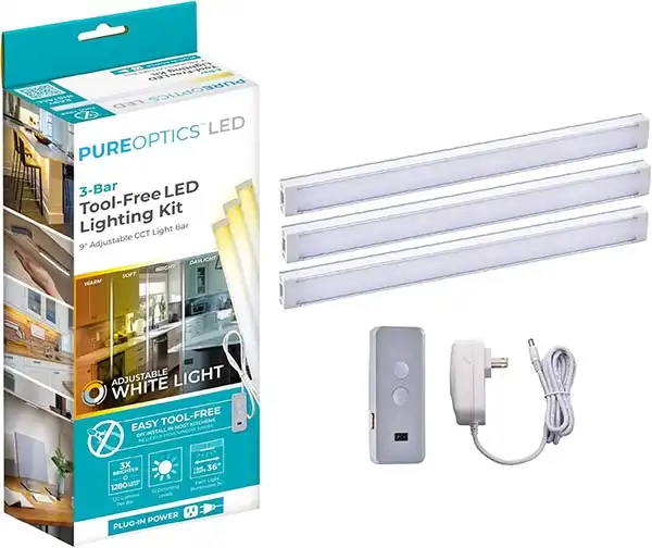 Black+Decker LED Under Cabinet Light Kit Motion Sensor Dimmable Linkable