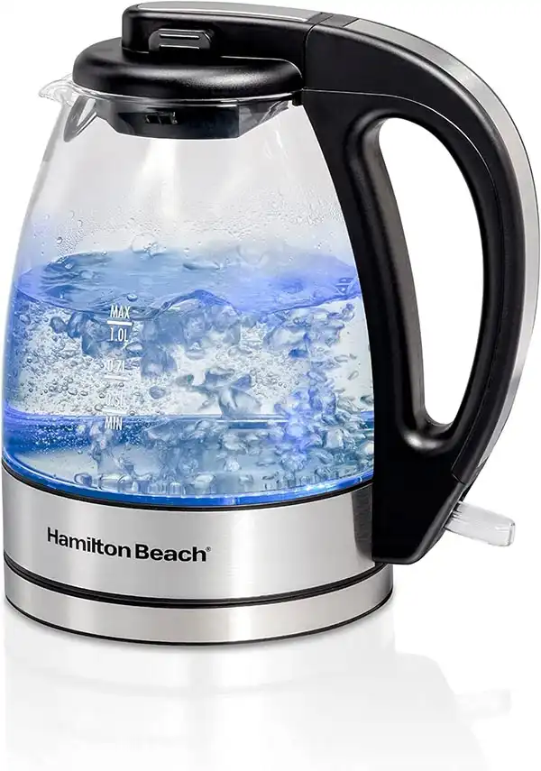 Hamilton Beach Glass Electric Tea Kettle Water Boiler and Heater