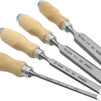 Narex Bevel Edge Chisel Set with Wooden Handles, Set of 4 pcs