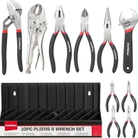 Craftzone 10pc Pliers & Wrench Set